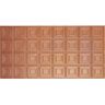 Global Specialty Products Dimensions 2 ft. x 4 ft. Glue Up Tin Ceiling Tile in Metallic Copper