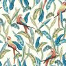 OhPopsi Timor Multi-Colored White Tropical Parrot Wallpaper