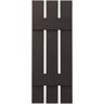 Ply Gem 12 in. x 31 in. 3 Board Open Board and Batten Shutter Pair Brown