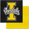 FANMATS Idaho Vandals Team Yellow Residential 18 in. x 18 in. Peel and Stick Carpet Tile (20 Tiles/Case) (45 sq. ft.)