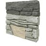 GenStone Stacked Stone Northern Slate 12 in. x 12 in. Faux Stone Siding Sample