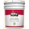 BEHR PREMIUM PLUS 5 gal. #ECC-49-2 Historic Cream Hi-Gloss Enamel Interior/Exterior Paint & Primer