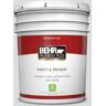 BEHR PREMIUM PLUS 5 gal. #N530-1 Pixel White Flat Low Odor Interior Paint & Primer