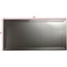 ABOLOS Frosted Elegance Beveled Large Format Subway 8 in. x 16 in. Glossy Gray Glass Backsplash Wall Tile (16 Sq. Ft./Case)