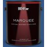 BEHR MARQUEE 1 gal. #590B-7 Award Blue Flat Exterior Paint & Primer