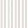 Tiny Tots 2 Greige/White Matte Traditional Regency Stripe Design Non-Pasted Non-Woven Paper Wallpaper Roll