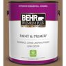 BEHR PREMIUM PLUS 1 gal. #N270-7 Library Oak Eggshell Enamel Low Odor Interior Paint & Primer