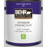 BEHR PREMIUM PLUS 1 gal. #N450-2 Zero Gravity Ceiling Flat Interior Paint