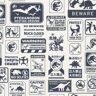 RoomMates Jurassic World: Dominion Signs Blue Vinyl Peel and Stick Matte Wallpaper 28.18 sq. ft.