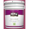 BEHR PREMIUM PLUS 5 gal. Home Decorators Collection #HDC-SM14-1 Fuschia Flair Eggshell Enamel Low Odor Interior Paint & Primer