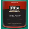 BEHR PREMIUM PLUS 1 qt. #P430-6A Celtic Queen Flat Exterior Paint & Primer