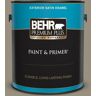 BEHR PREMIUM PLUS 1 gal. #N320-5 Gray Squirrel Satin Enamel Exterior Paint & Primer