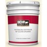 BEHR PREMIUM PLUS 5 gal. #360A-1 Social Butterfly Hi-Gloss Enamel Interior/Exterior Paint