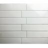 ABOLOS American Country White Large Format Subway 4 in. x 16 in. Textured Glass Wall Tile (4 sq. ft./Case)