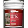 BEHR 5 gal. #PFC-75 Tar Black Flat Interior/Exterior Masonry, Stucco and Brick Paint