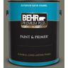 BEHR PREMIUM PLUS 1 gal. #BXC-44 Pepper Mill Satin Enamel Exterior Paint & Primer