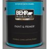 BEHR PREMIUM PLUS 1 gal. #PPU26-04 Falcon Gray Satin Enamel Exterior Paint & Primer