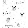 Chesapeake Black Orlow Llama Matte Paper Non-Pasted Wallpaper Roll