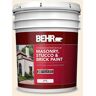 BEHR 5 gal. #GR-W14 Coconut Twist Flat Masonry, Stucco and Brick Interior/Exterior Paint