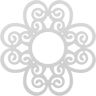 Ekena Millwork 20 in. O.D. x 6 7/8 in. I.D. x 1/2 in. P Cohen Architectural Grade PVC Pierced Ceiling Medallion