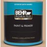 BEHR PREMIUM PLUS 1 qt. #PPF-42 Gathering Place Satin Enamel Exterior Paint & Primer