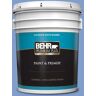 BEHR PREMIUM PLUS 5 gal. #BIC-09 Caribbean Sky Satin Enamel Exterior Paint & Primer