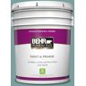 BEHR PREMIUM PLUS 5 gal. #S440-4 Tower Bridge Eggshell Enamel Low Odor Interior Paint & Primer