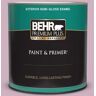 BEHR PREMIUM PLUS 1 qt. #S120-3 Candlelight Dinner Semi-Gloss Enamel Exterior Paint & Primer