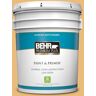 BEHR PREMIUM PLUS 5 gal. #BXC-61 Early Harvest Satin Enamel Low Odor Interior Paint & Primer