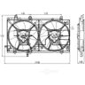 TYC Dual Radiator and Condenser Fan Assembly 2003-2008 Subaru Forester 2.5L