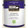 BEHR PREMIUM PLUS 1 gal. #S350-1 Climate Change Ceiling Flat Interior Paint