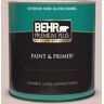 BEHR PREMIUM PLUS 1 qt. #MQ3-5 Bella Mia Semi-Gloss Enamel Exterior Paint & Primer