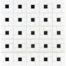 Merola Tile Spiral Black and White 12-1/2 in. x 12-1/2 in. Porcelain Mosaic Tile (11.1 sq. ft./Case)