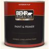 BEHR PREMIUM PLUS 1 qt. #PWN-21 Fragrant Jasmine Flat Exterior Paint & Primer