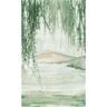 Walls Republic Green Landscape Painting Mountain View Printed Non-Woven Paper Non-Pasted Textured Wallpaper L: 9 ft. 10 in. x W: 83 in.