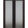 Belldinni 36 in.x 80 in. Right H Active Black Apricot Glass Manufactured Wood Stard Double Prehung French Door