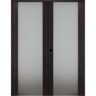 Belldinni 60 in.x 80 in. Right H Active Black Apricot Glass Manufactured Wood Stard Double Prehung French Door