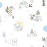 York Wallcoverings 56 sq. ft. Disney Winnie The Pooh Playmates Blue Unpasted Wallpaper