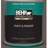 BEHR PREMIUM PLUS 1 qt. #MQ2-44 Museum Semi-Gloss Enamel Exterior Paint & Primer