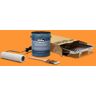 BEHR 1 gal. P240-7 Joyful Orange Ultra Satin Enamel Interior Paint and Wooster Set All-in-1 Project Kit (5-Piece)