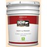 BEHR PREMIUM PLUS 5 gal. #310C-1 Kansas Grain Flat Low Odor Interior Paint & Primer