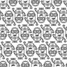 RoomMates Universal Minions Line Art Black Peel and Stick Wallpaper