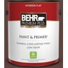 BEHR PREMIUM PLUS 1 gal. #MQ1-54 Death By Chocolate Flat Low Odor Interior Paint & Primer