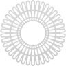 Ekena Millwork 20 in. O.D. x 7-1/2 in. I.D. x 1/2 in. P Cornelius Architectural Grade PVC Pierced Ceiling Medallion