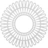 Ekena Millwork 30 in. O.D. x 11-1/8 in. I.D. x 1 in. P Cornelius Architectural Grade PVC Peirced Ceiling Medallion