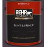 BEHR PREMIUM PLUS 1 gal. #T13-10 Plum Orbit Flat Exterior Paint & Primer