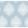 York Wallcoverings 60.75 sq ft Blue Signet Medallion Dam Pre-Pasted Wallpaper