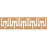 Ekena Millwork Victory Fretwork 0.375 in. D x 47 in. W x 12 in. L Maple Wood Panel Moulding