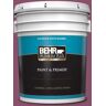 BEHR PREMIUM PLUS 5 gal. #M120-7 Raspberry Crush Satin Enamel Exterior Paint & Primer