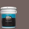 BEHR PREMIUM PLUS 5 gal. #N140-6 Wright Brown Satin Enamel Exterior Paint & Primer